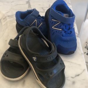 Size 5T shoe bundle New Balance Sneakers & Crocs